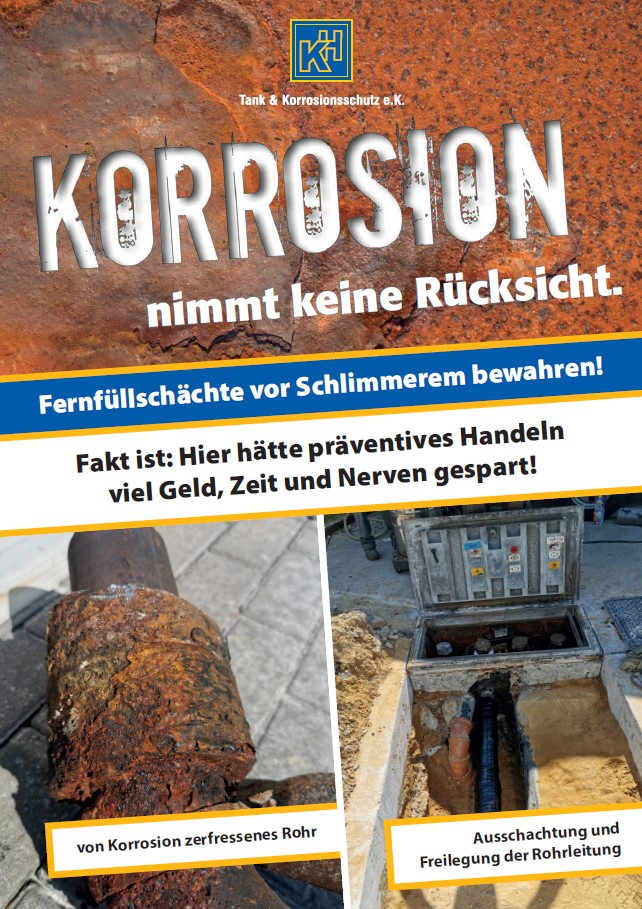 Korrosion Fernfüllschacht